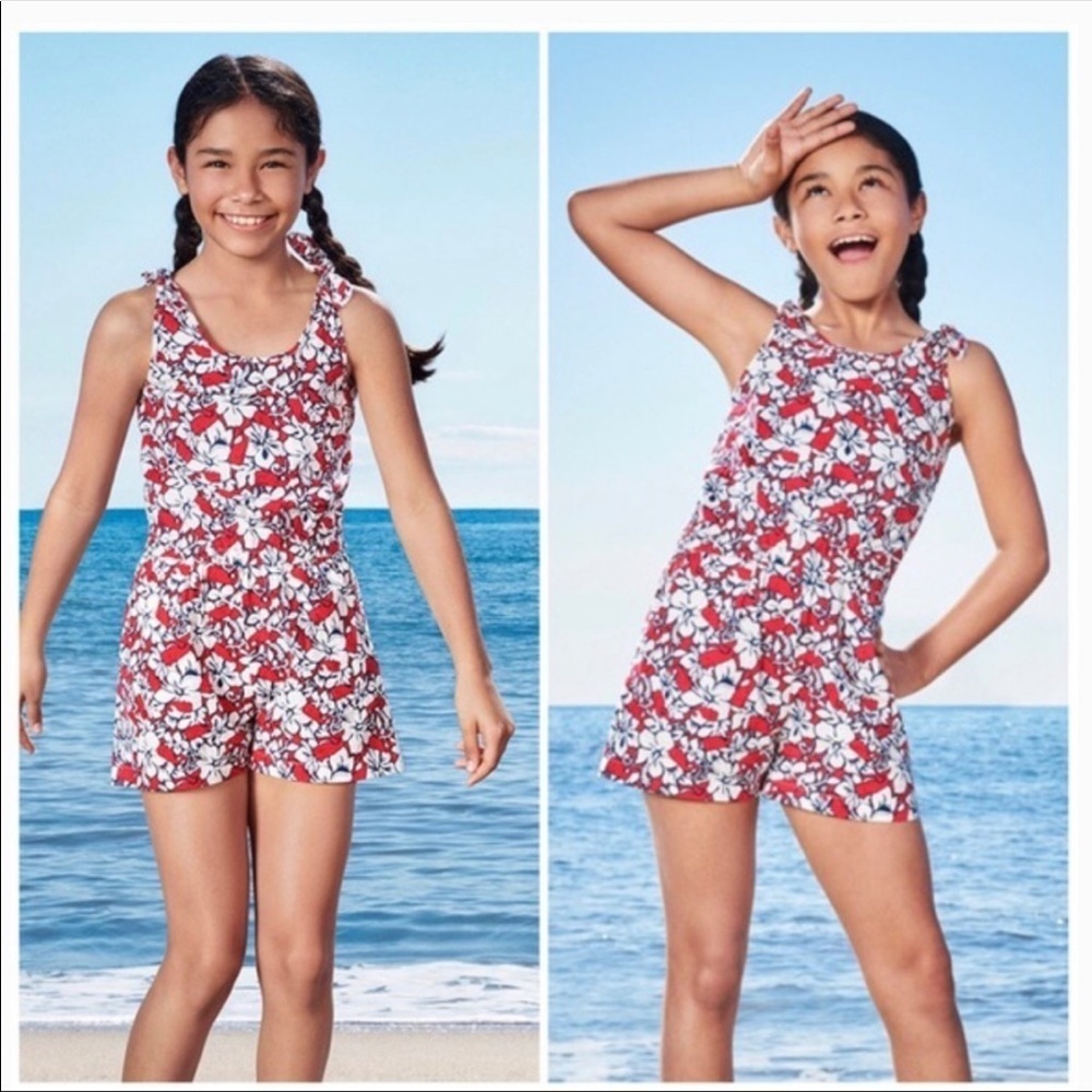Vineyard Vines for target red white and blue whale romper NEW